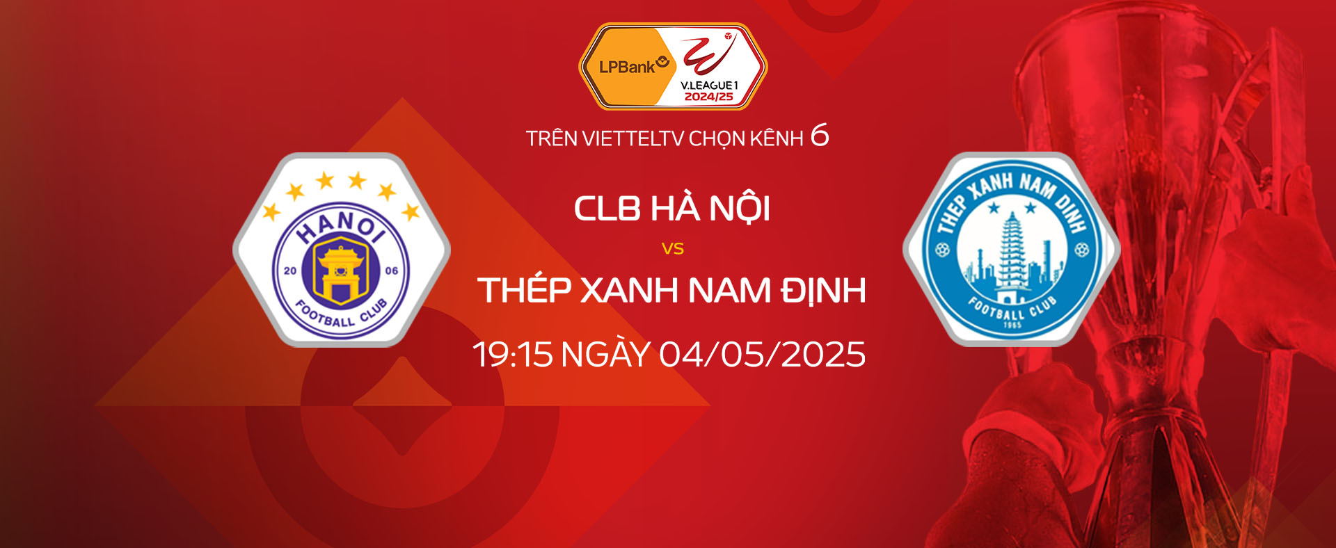 Link xem trực tiếp Hà Nội và Nam Định: Chung kết sớm V-League